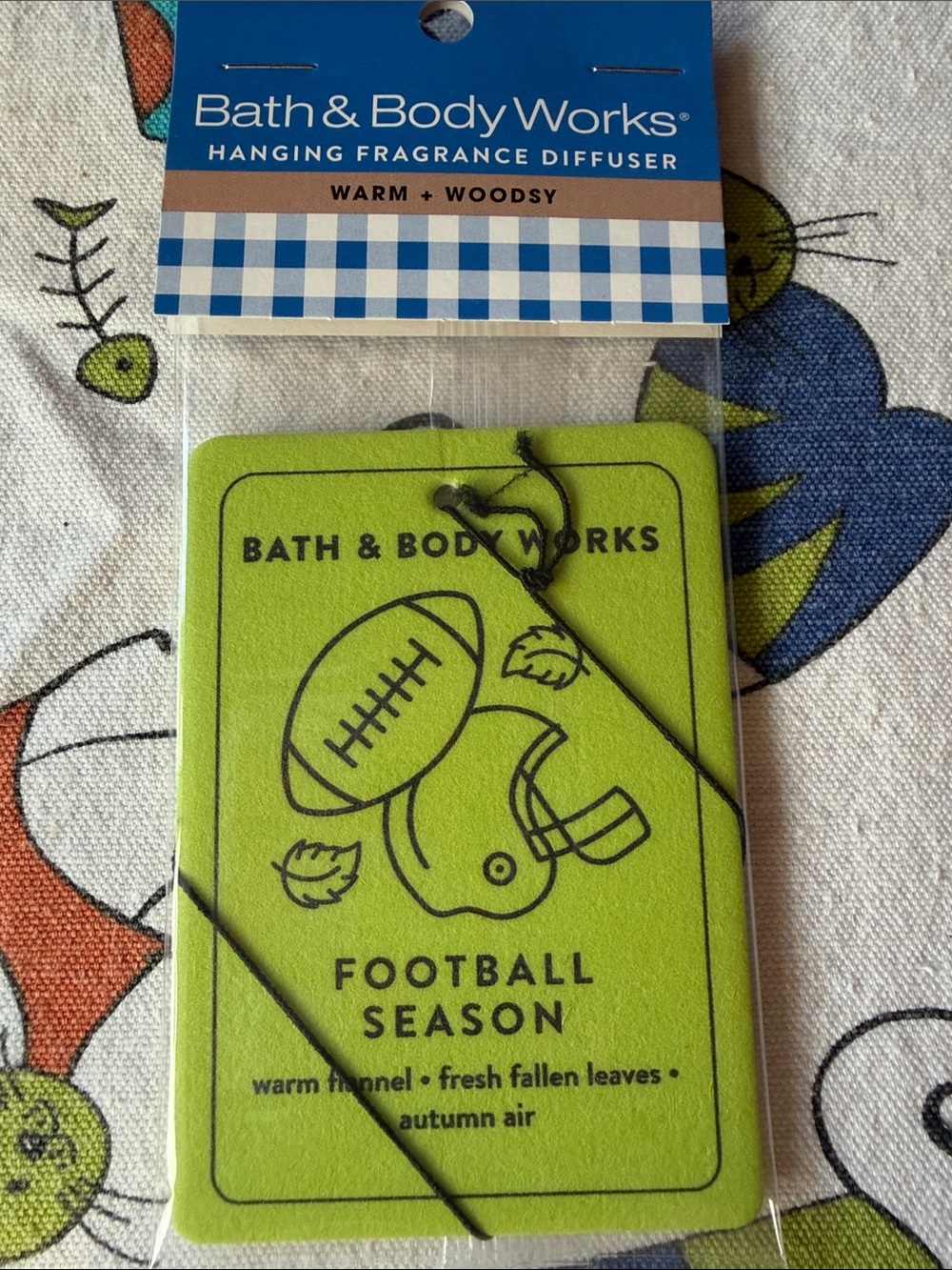 Bath & Body Works Football Season Hanging Fragrance Diffuser - Green